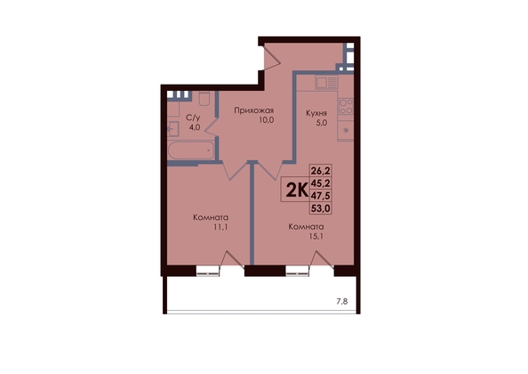 
  Продается 2-комн. квартира, 47.5 м², ЖК ACADEMIA (Академия)
. Фото 1.