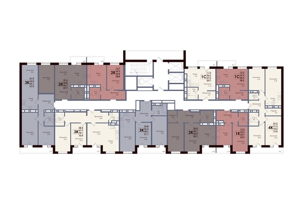 
  Продается 3-комн. квартира, 58.7 м², ЖК ACADEMIA (Академия)
. Фото 2.