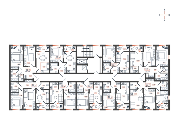 
  Продается 3-комн. квартира, 64.32 м², ЖК Темп, дом 1
. Фото 16.