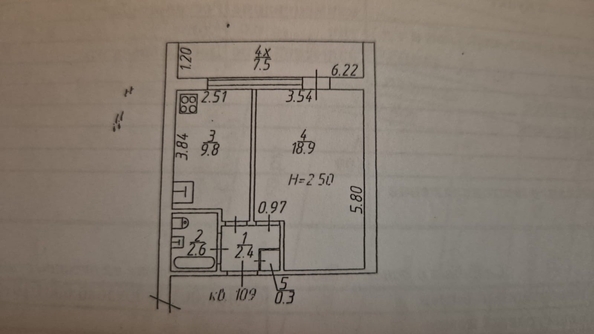 
  Продается 1-комн. квартира, 41.2 м², Добровольского ул, д. 8
. Фото 11.