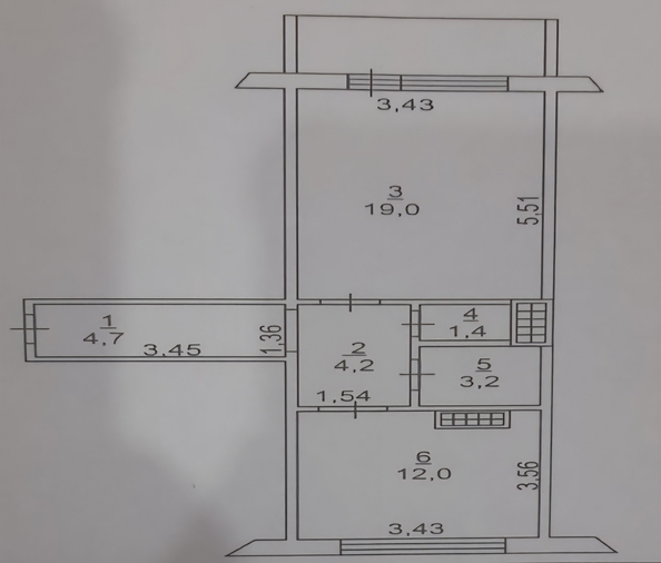 
  Продается 1-комн. квартира, 47 м², Речная ул, д. 111
. Фото 10.