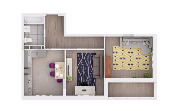 
  Продается 2-комн. квартира, 58.65 м², ЖК Gray (Грэй), кв-л 11-2
. Фото 2.