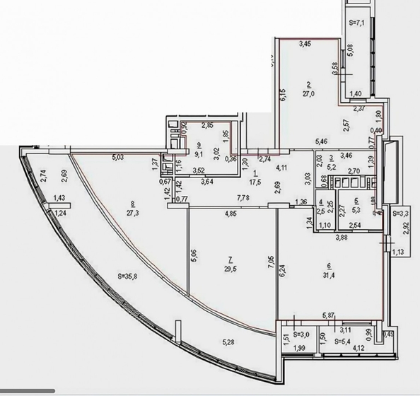 
  Продается 4-комн. квартира, 501 м², Береговая ул, д. 128
. Фото 30.