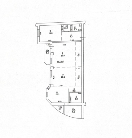 
  Продается 3-комн. квартира, 104 м², Краснофлотский пер, д. 22
. Фото 25.