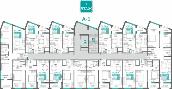 
  Продается 2-комн. квартира 64.28 м², в ЖК Барбарис. Фото 1.