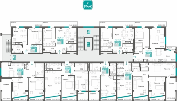 
  Продается 3-комн. квартира 95.12 м², в  Клубный дом Маяковский. Фото 1.