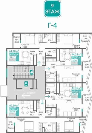
  Продается 2-комн. квартира 59.68 м², в ЖК Подсолнух. Фото 1.