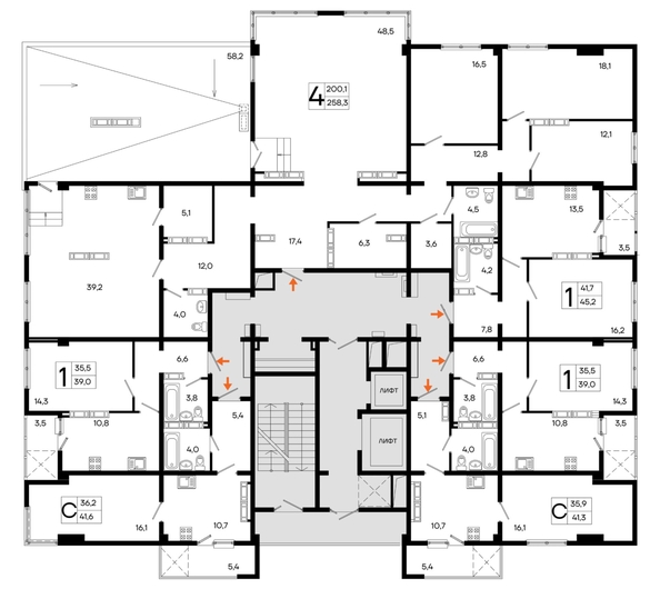 
  Продается студия 41.3 м², в ЖК Поэма. Фото 1.