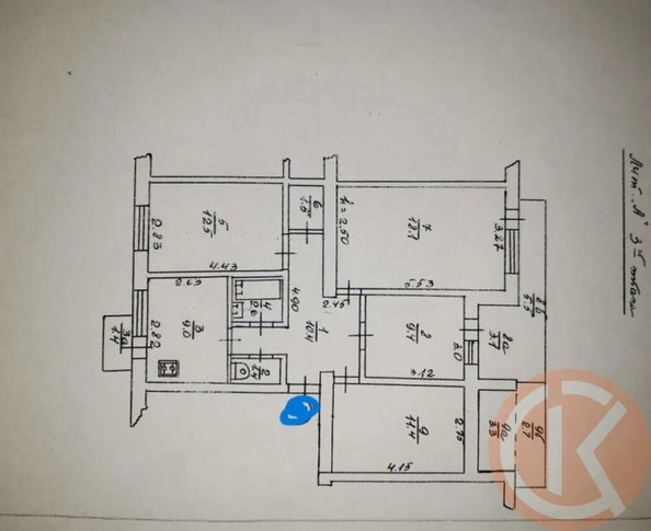 
  Продается 4-комн. квартира 82.5 м². Фото 7.