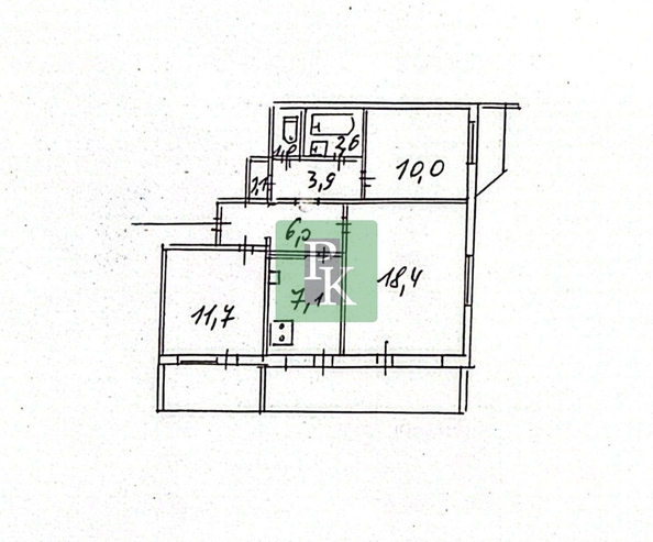 
  Продается 3-комн. квартира 69.8 м². Фото 31.