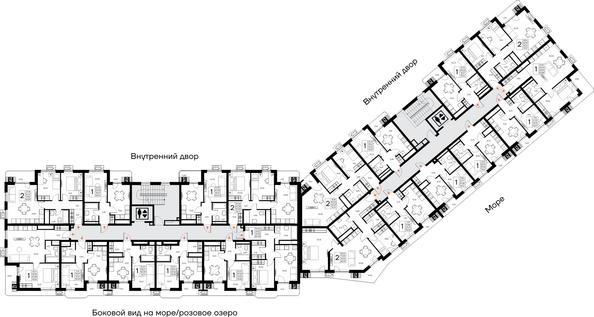 
  Продается 2-комн. квартира 57.74 м², в ЖК Прибрежный дом. Фото 1.