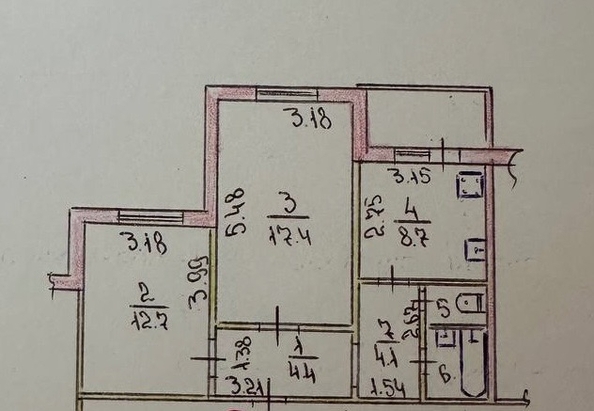 
  Продается 2-комн. квартира 53.4 м². Фото 2.