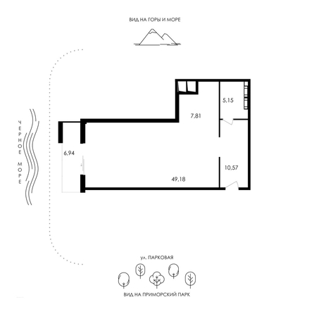 
  Продается апартамент 79.65 м², в АО Парк Плаза. Фото 1.
