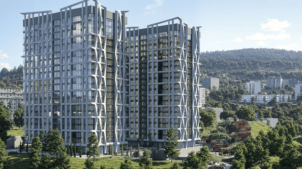 
  Продается 2-комн. квартира 74.46 м², в ЖК Панорама парк, литер 1. Фото 1.