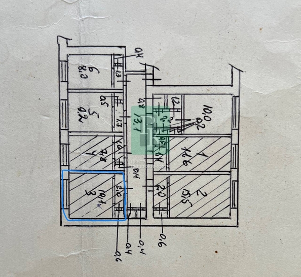 
  Продается комната 10.1 м². Фото 29.