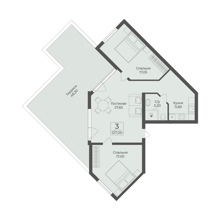 
  Продается апартамент 127 м², в АК Тамерун, корп 2. Фото 7.