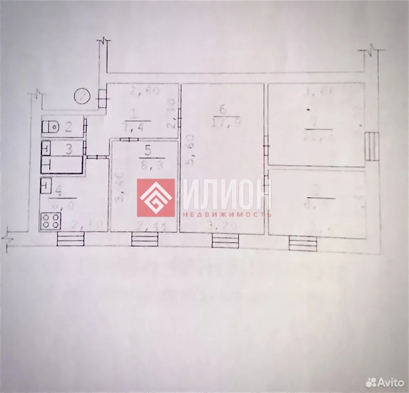 
  Продается 4-комн. квартира 63.3 м². Фото 1.