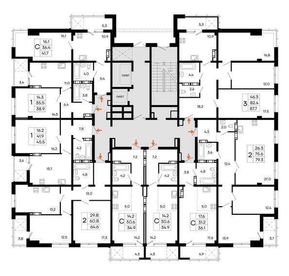 
  Продается студия 34.9 м², в ЖК Моне. Фото 1.