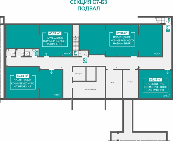 
  Продается универсальное помещение 59.81 м², в ЖК Абрикос - 2. Фото 1.