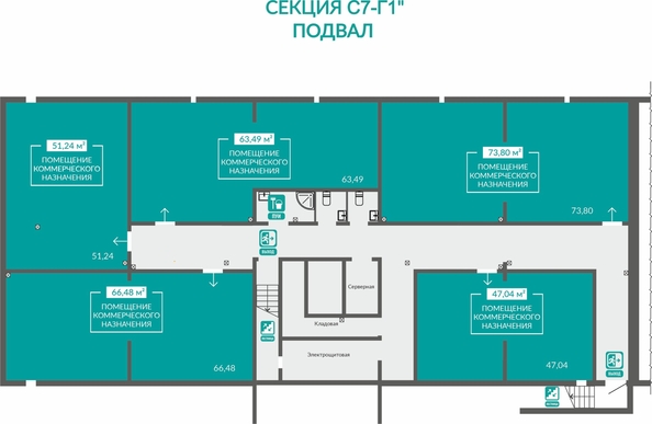 
  Продается универсальное помещение 66.48 м², в ЖК Абрикос - 2. Фото 1.