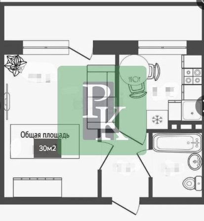 
  Продается 1-комн. квартира 36 м². Фото 18.