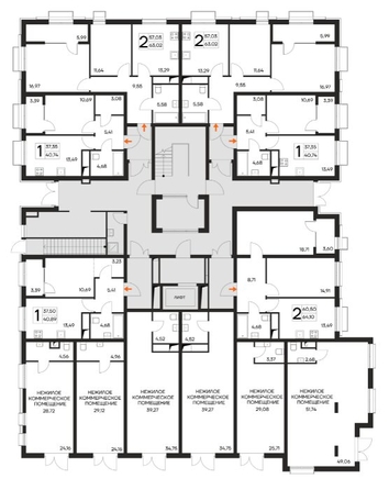 
  Продается 2-комн. квартира 63.02 м², в ЖК Листория, этап 1. Фото 1.