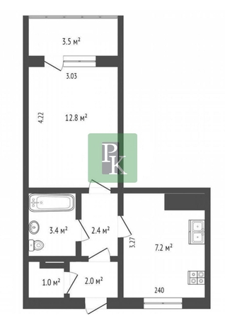 
  Продается 1-комн. квартира 29.4 м². Фото 12.