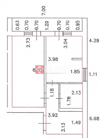 
  Продается 1-комн. квартира 40 м². Фото 2.