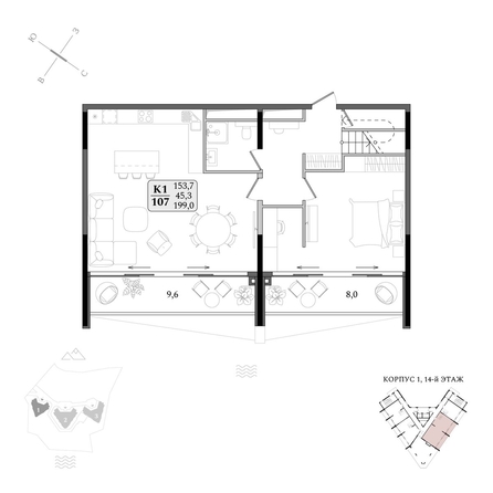 
  Продается апартамент 199 м², в АК Летто. Фото 1.