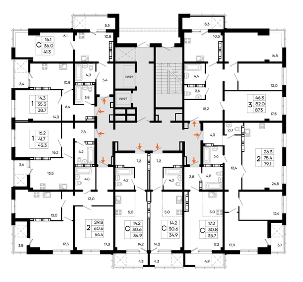 
  Продается студия 34.9 м², в ЖК Моне. Фото 1.