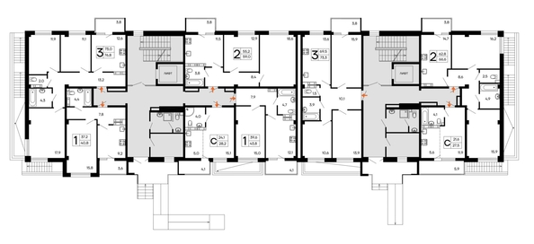 
  Продается 3-комн. квартира 76.8 м², в ЖК Доброгород. Фото 1.