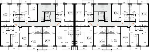 
  Продается 1-комн. квартира 39.63 м², в ЖК Республика. Фото 1.