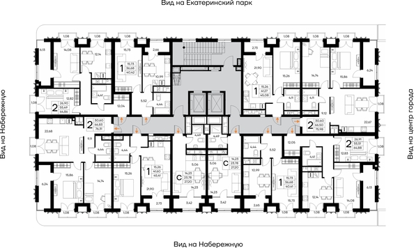 
  Продается 1-комн. квартира 45.41 м², в ЖК Столица. Фото 1.