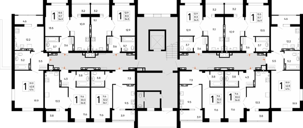 
  Продается 1-комн. квартира 34.9 м², в ЖК Утёсов. Фото 1.