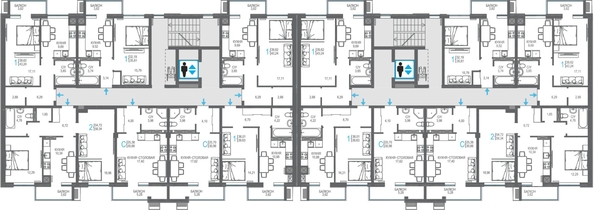 
  Продается 2-комн. квартира 58.34 м², в ЖК Республика. Фото 1.