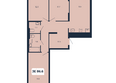 НОРД, корпус 16: Планировка 3-комн 86,6 м²