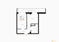 МОЁ: Планировка 1-комн 35,65 м²