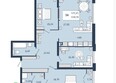 Клубный дом SKY (Скай): Планировка 3-комн 124,59 м²