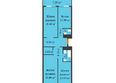 Кубанский, литера 5.2: Планировка 2-комн 88,79 м²