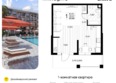 Кипарис, литер 8: Планировка 1-комн 37 м²