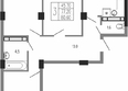 Екатерининский парк, литера 5: Планировка 3-комн 80,6 м²