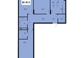 НОРД, корпус 17: Планировка 3-комн 81,3 м²