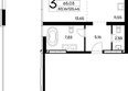 Курортный комплекс Лучистое: Планировка 3-комн 125,46, 125,96 м²