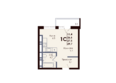 ACADEMIA (Академия): Планировка Студия 27,5 м²