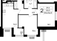 Дом на Маячной: Планировка 2-комн 57,6 м²