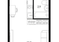 Левенцовка Парк, лит 8-10 стр.1, сек.1,2,3: Планировка 1-комн 24,6, 24,7 м²
