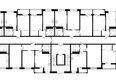 Горячий, литера 3: Типовая планировка этажа, подъезд 1