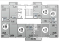 Горгиппия, литера 10: Типовой план этажа 3 подъезд