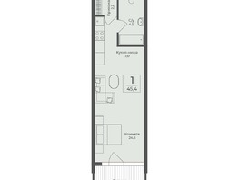 Продается Апартамент АО Форос, 45.4  м&sup2;, 20361900 рублей