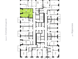 Продается 1-комнатная квартира ЖК Сокольники, литера 10, 42.95 м², 5325800 рублей